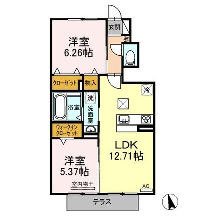 甚目寺駅 徒歩35分 1階の物件間取画像